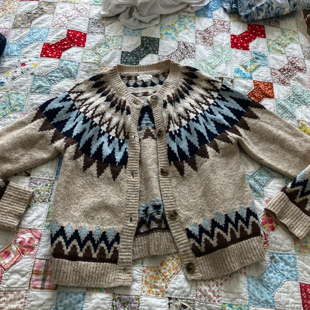 Lucky Brand Fair Isle Cardigan